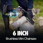 V-MODEST 2-in-1 Cordless Pole Chainsaw Combo