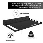 16.5" Chainsaw Wall Mount Rack Shelf Organizer