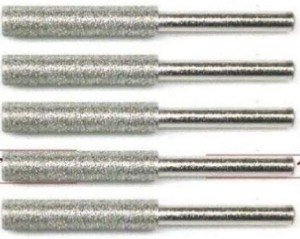 5pc Diamond Chainsaw Sharpener Burr Stone Set