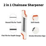 SIMSIN 2-in-1 Chainsaw Chain Sharpener Tool