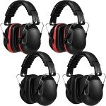 4 Pack Noise Cancelling Safety Ear Muffs