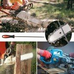 PATIKIL 5/32-Inch Chainsaw Chain Sharpening Files - 2 Pack