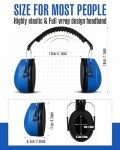Copkim Adjustable Noise Reduction Earmuffs - Blue