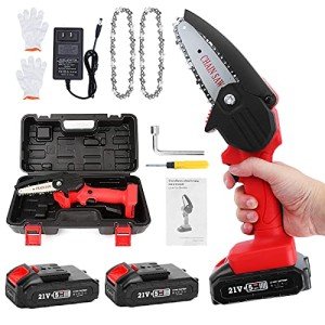 Mini Cordless Chainsaw with Batteries for Pruning