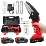 Mini Cordless Chainsaw with Batteries for Pruning