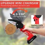 Mini Cordless Chainsaw with Batteries for Pruning