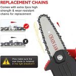 Mini Chainsaw Kit with 2 Batteries - Cordless Gardening