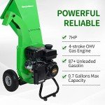 GARDENBEAUT S1 Gas Wood Chipper, 7 HP