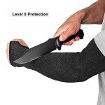 Cut-Resistant Arm Protectors with Thumb Hole