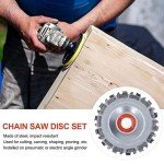 5-Piece Wood Carving Chain Disc Grinder Kit