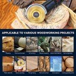 TOOVEM 5-Piece Angle Grinder Carving Disc Set