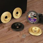 TOOVEM 5-Piece Angle Grinder Carving Disc Set
