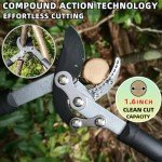 3-Piece Heavy Duty Hedge Shears & Pruners Set