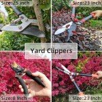 3-Piece Heavy Duty Hedge Shears & Pruners Set
