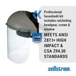 Sellstrom Advantage Face Shield with Ratchet Headgear