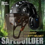 Forestry Chainsaw Safety Helmet with Bluetooth Ear Muffs
