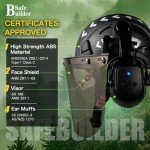 Forestry Chainsaw Safety Helmet with Bluetooth Ear Muffs
