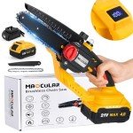 Cordless 6-Inch Mini Chainsaw with 4.0 Ah Battery