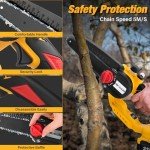 Cordless 6-Inch Mini Chainsaw with 4.0 Ah Battery