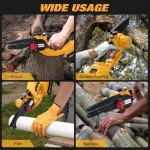 Cordless 6-Inch Mini Chainsaw with 4.0 Ah Battery