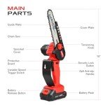 Cordless Mini Chainsaw, 6 Inch Handheld Cutter
