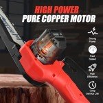 Cordless Mini Chainsaw, 6 Inch Handheld Cutter