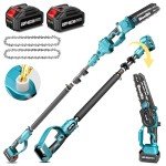 Seesii 2-in-1 Cordless Pole Saw & Chainsaw