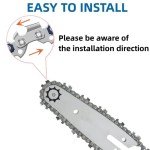 10-Inch Chainsaw Chain - Compatible with Multiple Brands