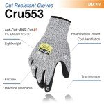 DEX FIT Level 5 Cut Resistant Gloves - Grey