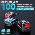 Seesii 2-in-1 Cordless Pole Saw & Chainsaw