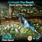 Seesii 2-in-1 Cordless Pole Saw & Chainsaw