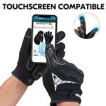 Heavy Duty Synthetic Leather Work Gloves, Black