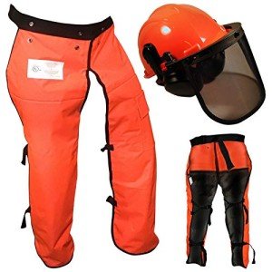 36" Chain Saw Safety Chaps with Deluxe Helmet
