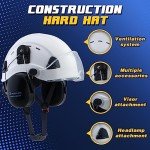 LOHASWORK Arborist Hard Hat with Visor & Earmuffs