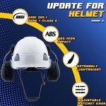 LOHASWORK Arborist Hard Hat with Visor & Earmuffs