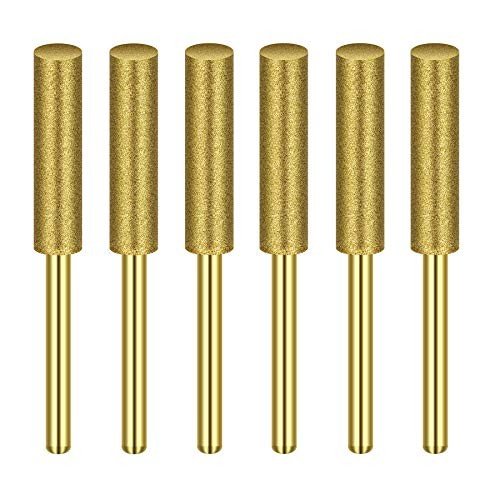 Diamond Chainsaw Sharpener Burrs for Dremel - 12 Pack