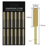Diamond Chainsaw Sharpener Burrs for Dremel - 12 Pack