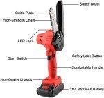 4-Inch Cordless Mini Chainsaw with Batteries