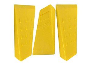 3-Pack Yellow Plastic Tree Felling Chainsaw Wedges