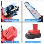 4-Inch Cordless Mini Chainsaw with Batteries
