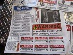 MORBARK Wood Chipper Safety Decal Set