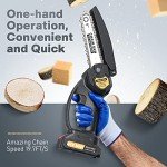 Bomves 6-Inch Cordless Mini Chainsaw with Batteries