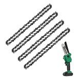 Mini Chainsaw 6-Inch Chain Replacement (4-Pack)