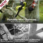 NaTiddy 6-Inch Cordless Electric Mini Chainsaw