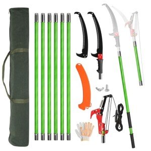 Outvita 26ft Extendable Manual Pole Saw Pruner