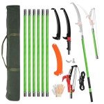 Outvita 26ft Extendable Manual Pole Saw Pruner