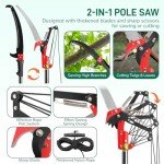 Outvita 26ft Extendable Manual Pole Saw Pruner