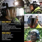 Full Brim Face Shield Hard Hat Protector