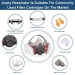 Reusable Half Face Respirator Mask with Filters