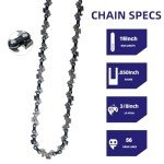 16" Chainsaw Chain 5 Pack - Compatible Replacement